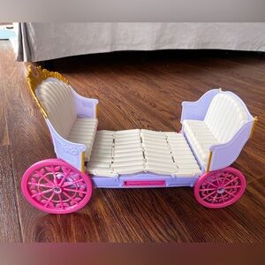 Barbie 12 Dancing Princesses Expandable Carriage Expanding Purple 2005 as is